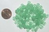 100 2x6mm Milky Green Rondelle Beads